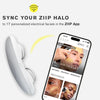 ZIIP HALO device with smartphone displaying ZIIP App interface